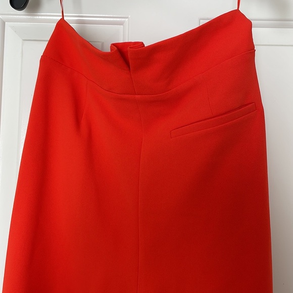 Orange/red high wasted trouser pant - Picture 3 of 8